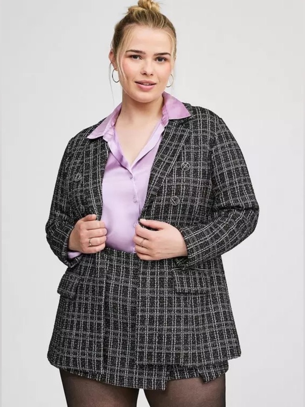 TORRID - Boucle Plaid Blazer & Skort Set. Size 2X or 18-20.